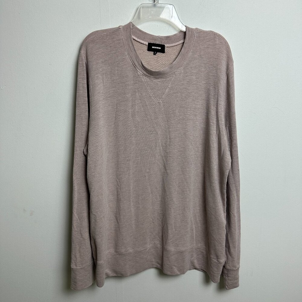 Monrow Supersoft Crew Neck Sweatshirt Sz XL